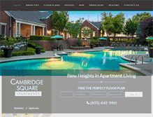 Tablet Screenshot of livecambridgesquare.com